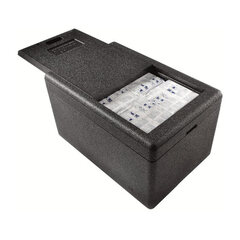 2x Mehrwegshipper mit Deckel aus EPP für Trockeneis 600 x 400 x 347 mm 33 Liter