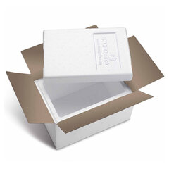 744x Isolierboxen mit Deckel aus rEPS 330 x 225 x 225 mm 7,3 Liter inkl. Umkarton