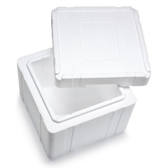 6x Isolierboxen mit Deckel aus Styropor EPS 390x 390 x 329 mm 18,8 Liter