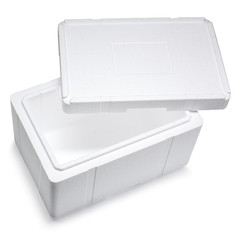 4x Isolierboxen mit Deckel aus Styropor EPS 596 x 396 x 363 mm 37,5 Liter