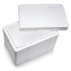 4x Isolierboxen mit Deckel aus Styropor EPS 596 x 396 x 447 mm 50 Liter