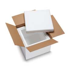 16x Isolierboxen mit Deckel aus rEPS 350 x 350 x 300 mm 12,5 Liter inkl. Umkarton