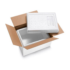 2496x Isolierboxen mit Deckel aus EPS 210 x 165 x 115 mm 1,5 Liter inkl. Umkarton