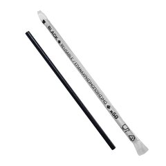 500x Trinkhalme Kunststoff PP Mehrweg schwarz einzeln gehüllt 180 mm Ø 4.2mm