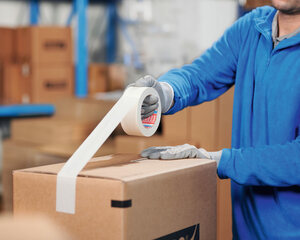 Preview: (€ 0,04/m-€ 0,14/m) TESA Papierklebeband 4713 braun weiß 50 75 150 mm Auswahl