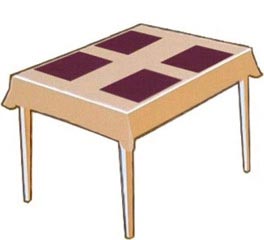 Preview: 1000x Tischset Platzset aus Papier 30 x 40 cm weiß