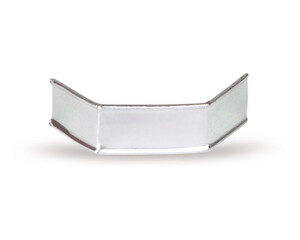 2000x U-Clipse Verschlussclipse Beutelverschlüsse 33 mm Silber Papier