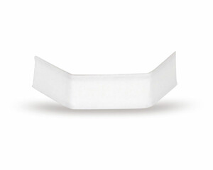 10000x U-Clipse Verschlussclipse Beutelverschlüsse 33 mm Weiss Papier