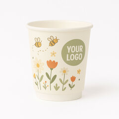 Preview: Personalisierbare Doppelwandbecher für Heiß- und Kaltgetränkebecher weiß 200 ml 