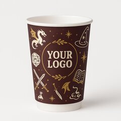 Preview: Personalisierbare Doppelwandbecher für Heiß- und Kaltgetränkebecher weiß 300 ml 