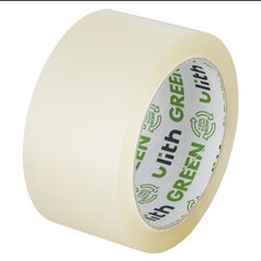 1x ULITH GREEN Packband Klebeband 50mmx66m mit Recyclinganteil & leise transparent