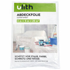 100x Abdeckfolie Abdeckplane für Malerarbeiten Staubschutz Schmutz Nässe 4 x 5 m = 20 m2