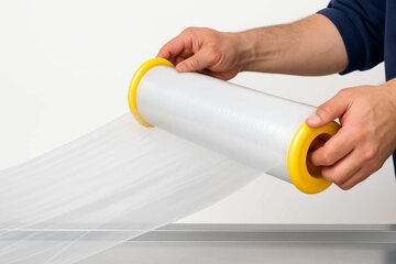 Preview: 1x Abroller für Coreless Stretchfolien ohne Kern einstellbar 400-500mm für Durchmesser 50mm