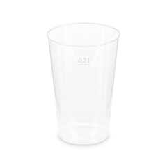 Mehrwegbecher Pfandbecher transparent stabil+ PP 0,3L Eichstrich Ø 80mm 