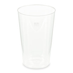 Mehrwegbecher Pfandbecher transparent stabil+ PP 0,5L Eichstrich Ø 93mm 