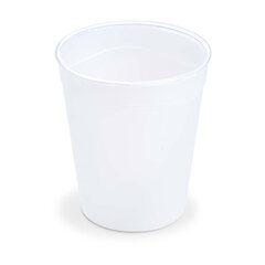 Mehrwegbecher Heißgetränkebecher transparent milchig transluzent Eichstrich 200ml Ø 80mm 