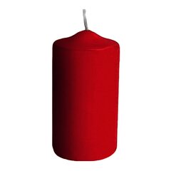 8x Stumpenkerzen Ø 40 x 80 mm 10 Stunden Brenndauer bordeaux