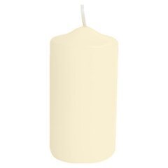 5x Stumpenkerze Ø 80 x 200 mm champagner