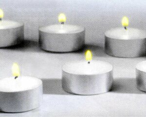 Preview: 100x Teelichter JUMBO Ø 58 x 22 mm Brenndauer 10 Stunden