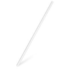 1000x Papiertrinkhalme gerade weiß 20 cm Ø 6 mm