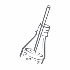 Preview: 1000x Papiertrinkhalme JUMBO natur 280 mm für Flaschenkonsum Ø 8 mm