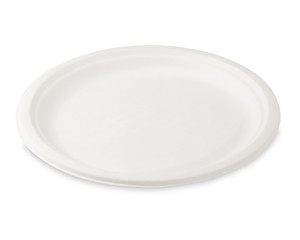 500x Bio Grillteller Fleischteller rund aus Zuckerrohr Bagasse Ø 26 cm
