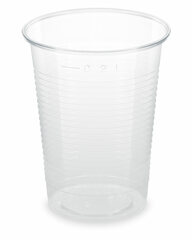 10x BIO Trinkbecher klar 200 ml 0,2 l aus Biokunststoff PLA  ø 70mm