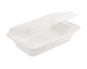 Bio Menüboxen Lunch-Boxen Sandwichbox Zuckerrohr kompostierbar 250x162x63mm 