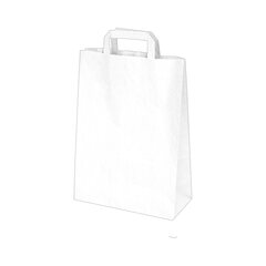 1500x GASTRO Papiertragetaschen 28 x 22 x 10 cm mit EAN-Code weiss 