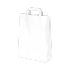250x GASTRO Papiertragetaschen 32 x 26 x 14 cm mit EAN-Code weiß