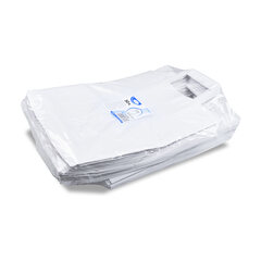 Preview: 250x GASTRO Papiertragetaschen 32 x 26 x 14 cm mit EAN-Code weiss 