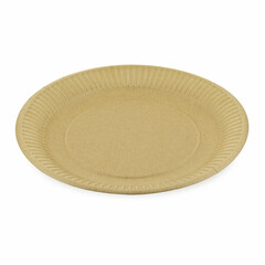 1000x BIONATURE Pappteller 'Kraft' rund Ø23cm fettdicht braun