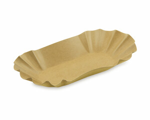 1250x BIONATURE Pappschalen 'Kraft' oval 17,5 x 10,5 x 3 cm fettdicht braun