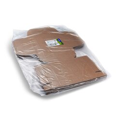 Preview: BIONATURE Burgerboxen kraft braun Fettbarriere Recycling 14,5x14,5x15cm 