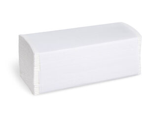 12000x Falthandtücher Papierhandtuch 23x21cm 1-lagig weiß Zick Zack V-Falz