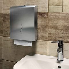 Preview: 12000x Falthandtücher Papierhandtuch 23x21cm 1-lagig weiß Zick Zack V-Falz