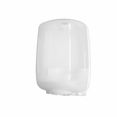 1x Spender für Putztuch Handtuch Rollen mit Innenabwicklung Ø 20cm weiß