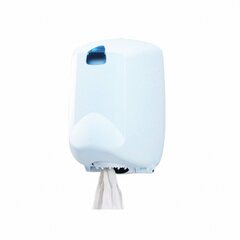 1x Spender INTRO für Putztuch Handtuch Rollen mit Innenabwicklung Ø 20cm weiß