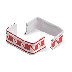 3000x Verschlussclipse U-Form Beutelverschlüsse 33 x 8 mm rot/weiß PAP/FE