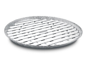 Alu-Grillpfannen Grillschalen BBQ rund ALU Ø 34cm mehrfach verwendbar 