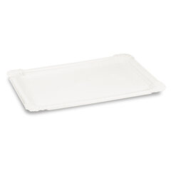 BIONATURE Pappteller aus Frischfaser 13 x 19 cm fettdicht weiß 