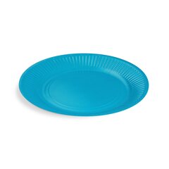 10x BIONATURE Pappteller Partyteller FSC Mix rund Ø23cm fettdicht blau