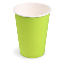 10x Getränkebecher Party/Pappbecher grün 240ml Ø 74mm