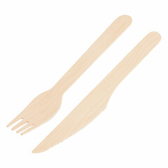 Holz-Gabeln und Messer 160mm lebensmittelecht umweltfreundlich je 