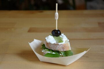 Preview: 100x Fingerfood-Spieße aus Bambus NATUR 120 mm stabil und splitterfrei