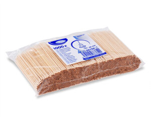 Preview: 10000x Holzspieße Ø 2,5 x 80 mm für BBQ Grillen Fingerfood Rohkost