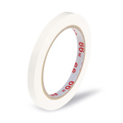 1x Klebeband Markierungsband Beutelverschluss PVC 66m x 9mm weiß