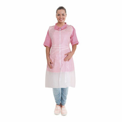 1000x Einwegschürzen weiß PE 80 x 125 cm