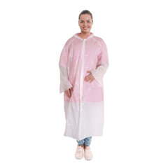 100x Besucherkittel Regenmantel mit Kapuze