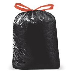 20x Müllsäcke mit Zugband 120 Liter LDPE 70 x 100 cm schwarz